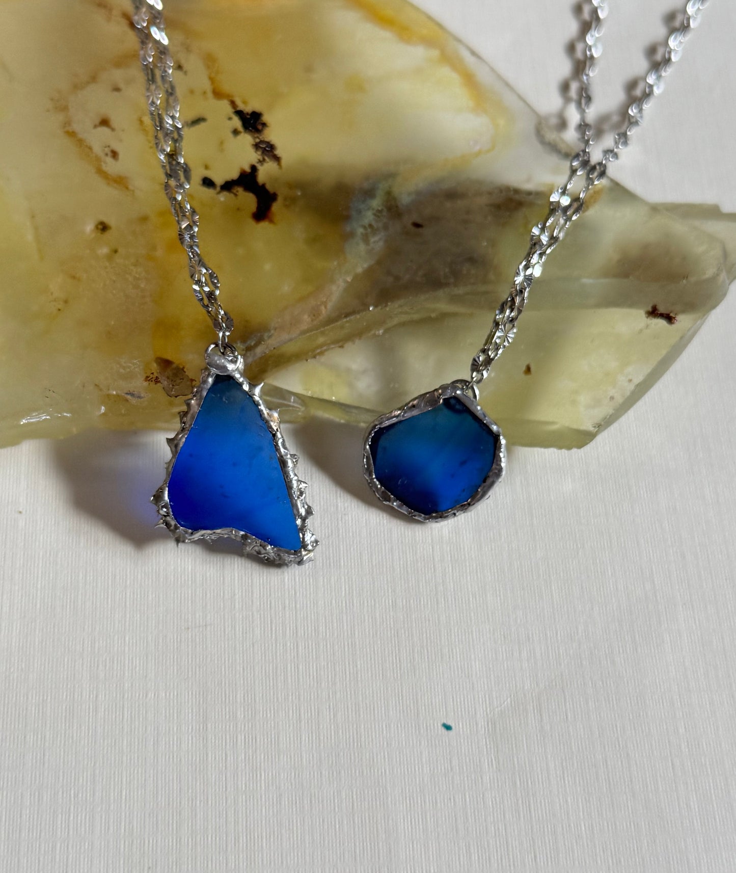Metal Ocean Necklace (photo left)