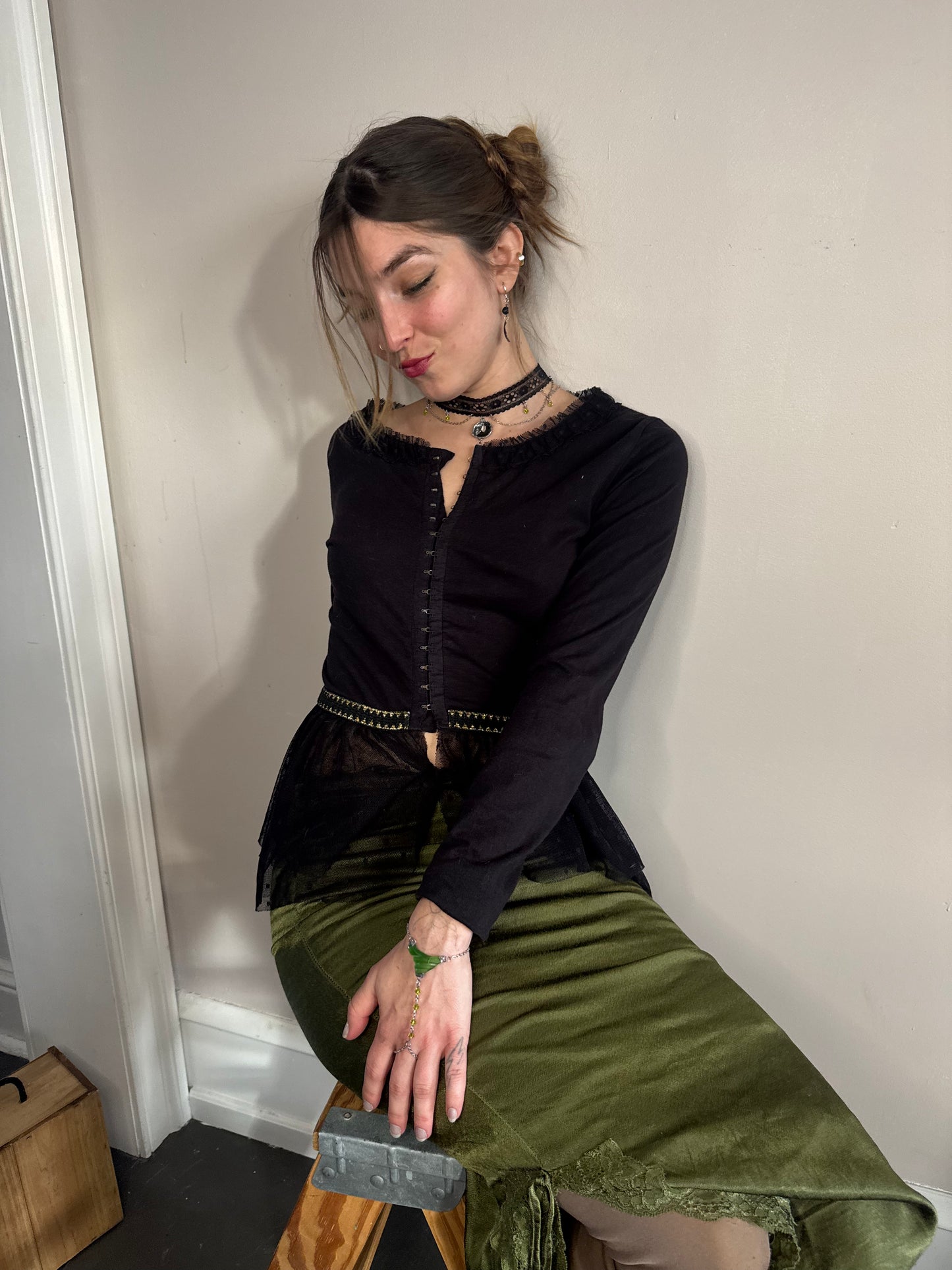 Lace and Chain Choker