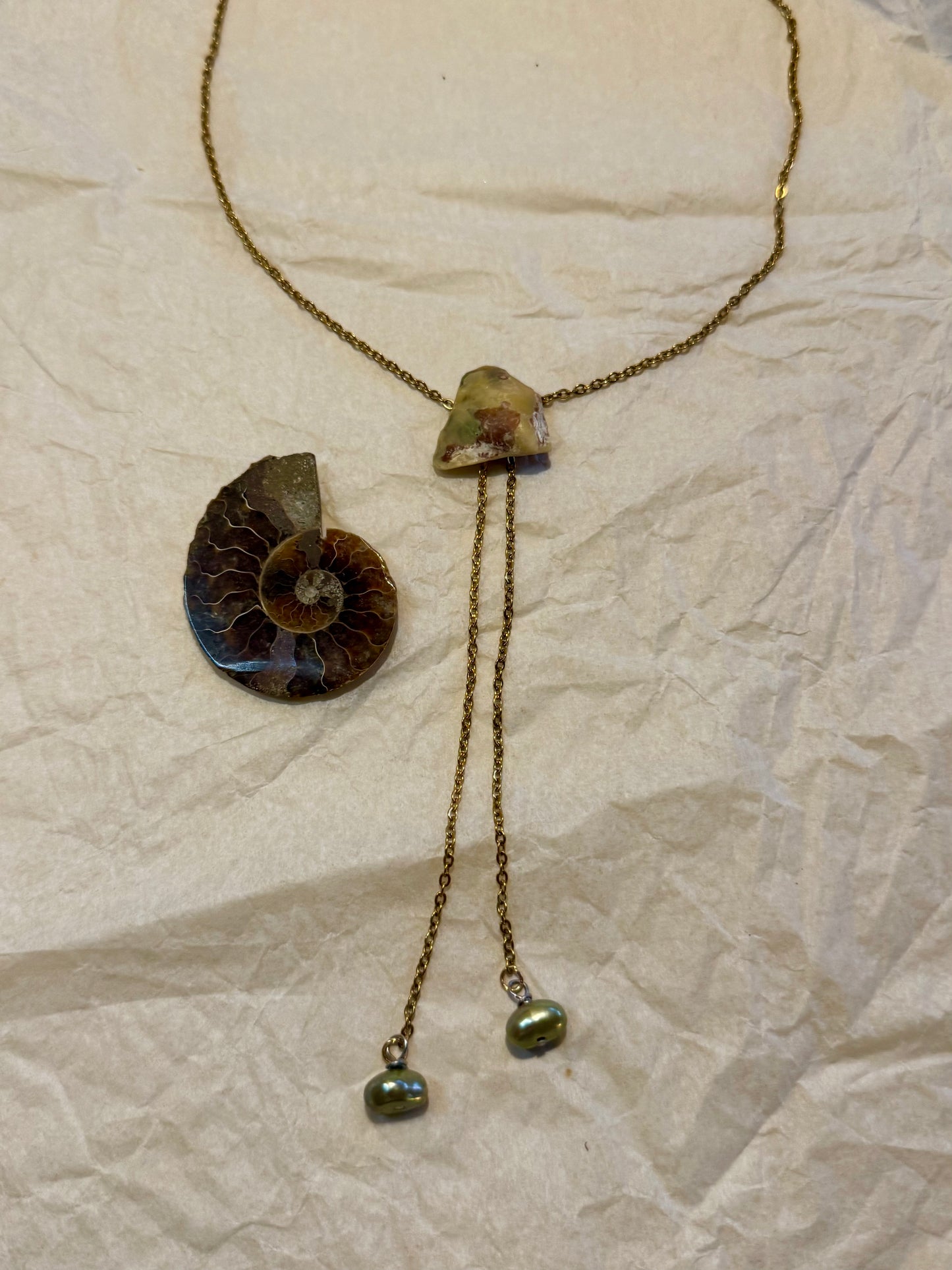 Mossy Bolo Necklace