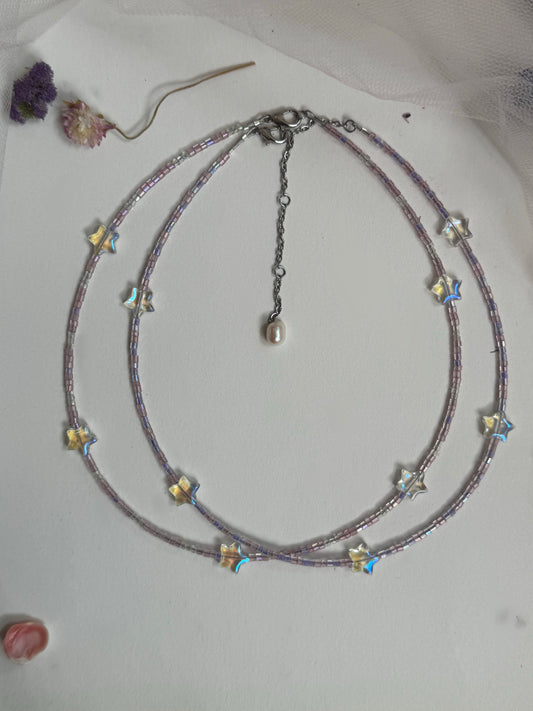Ga-litter Star Beaded Necklaces