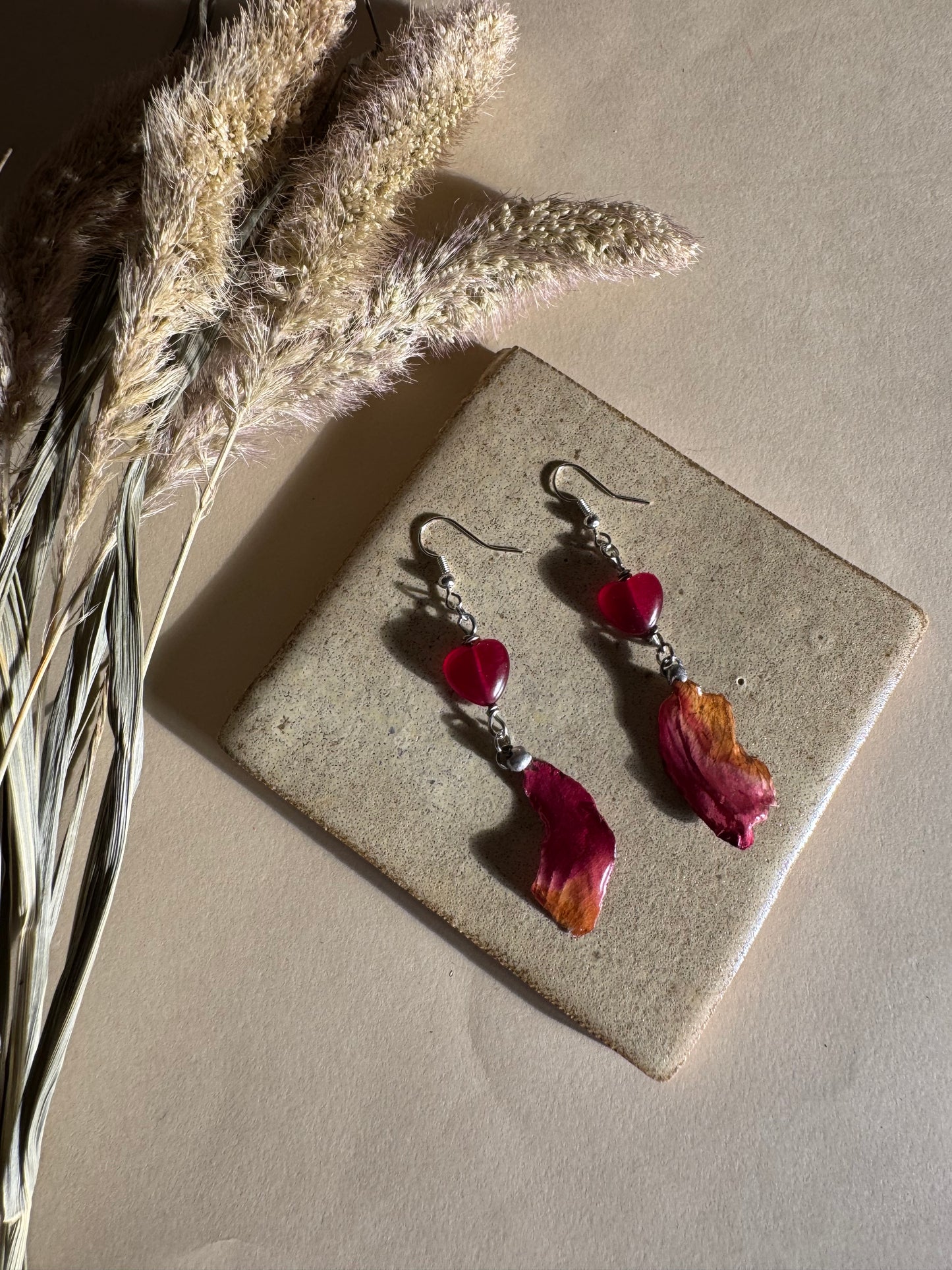 My Heart, Your Rose Earrings