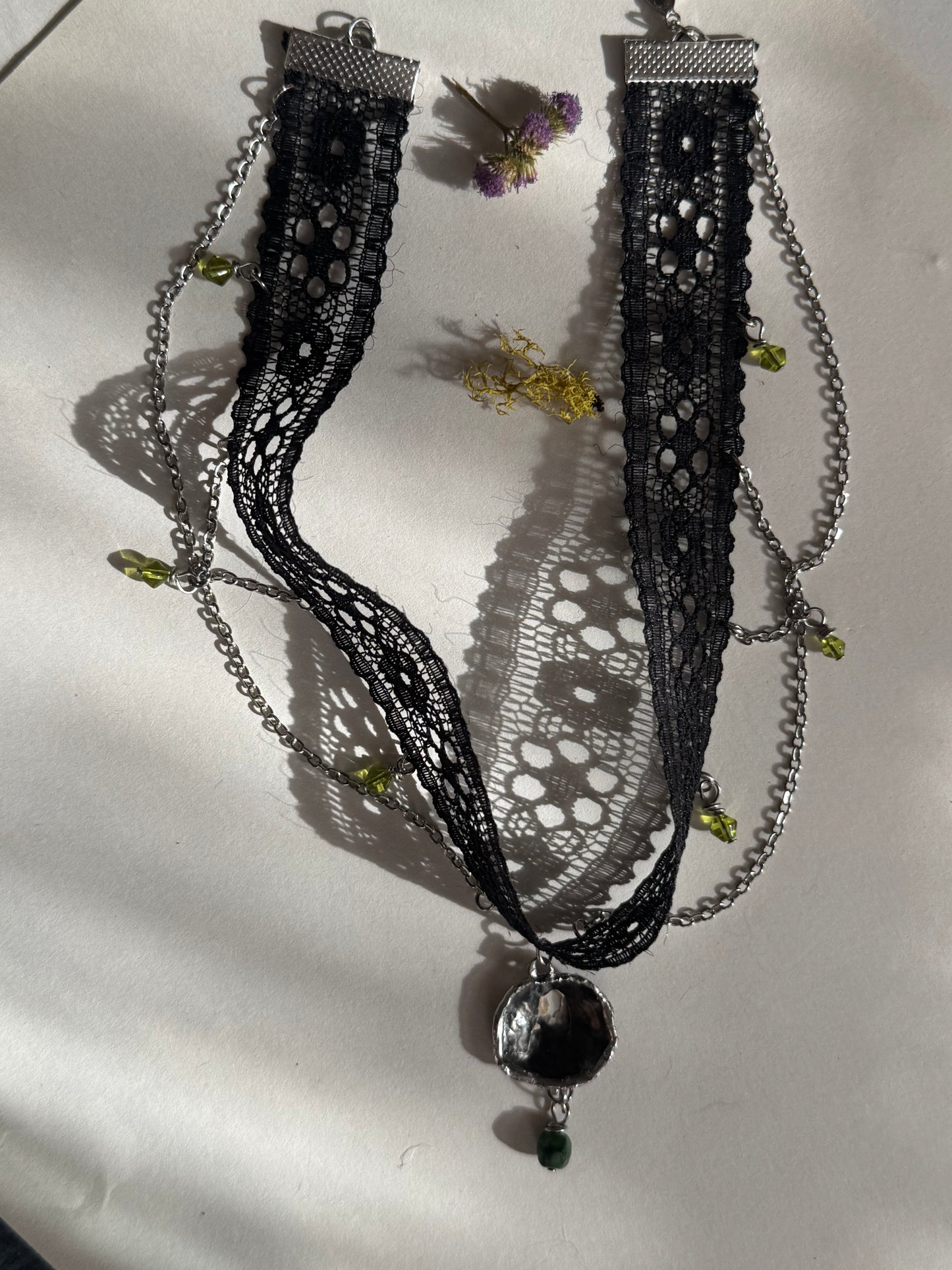 Lace and Chain Choker
