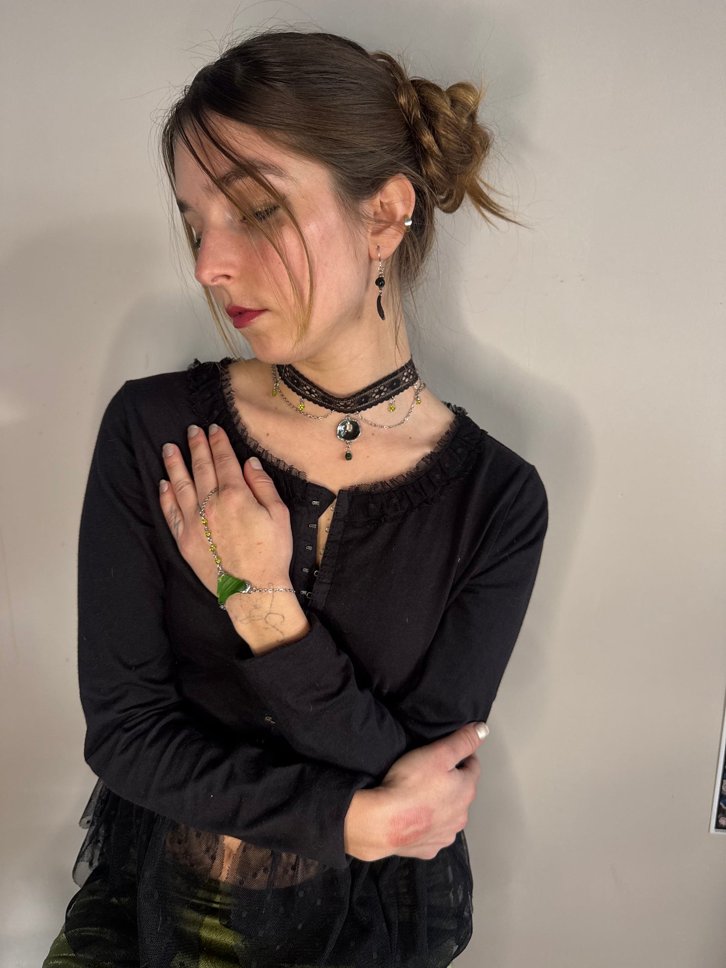 Lace and Chain Choker