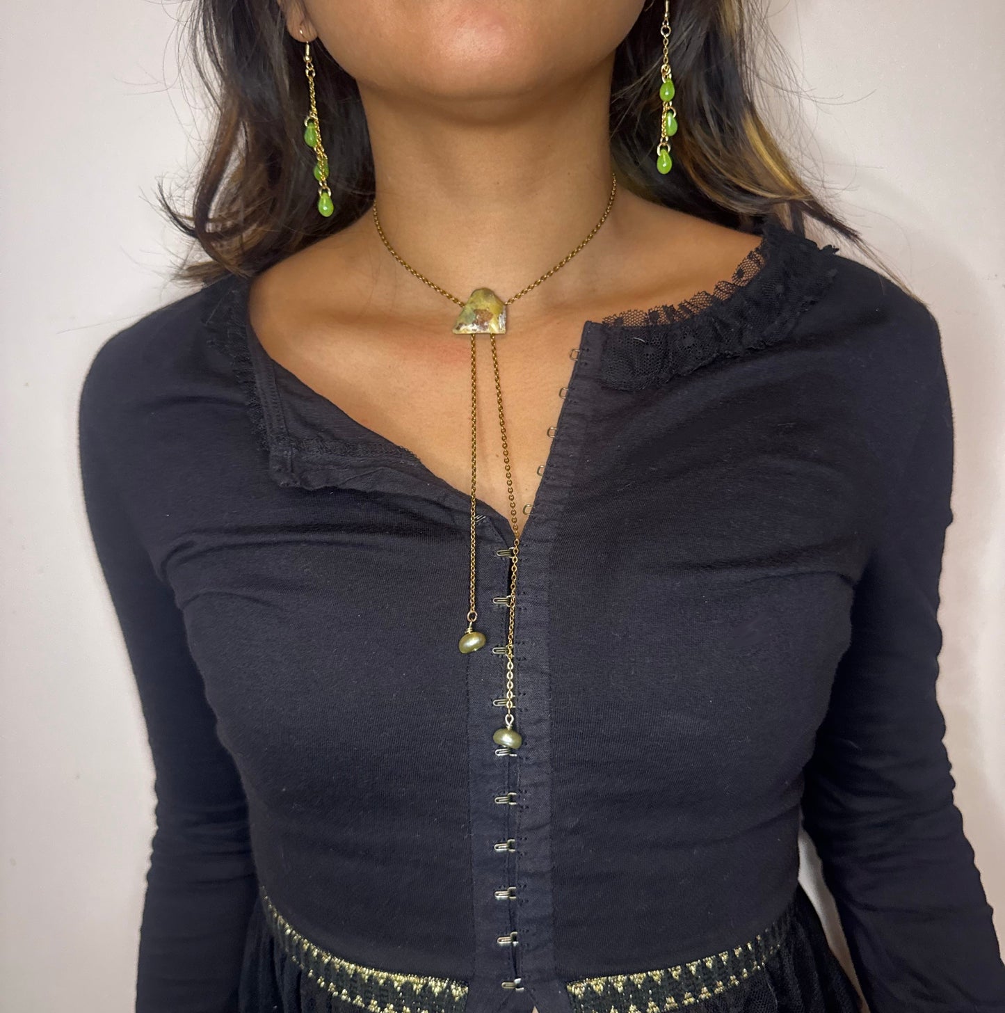 Mossy Bolo Necklace