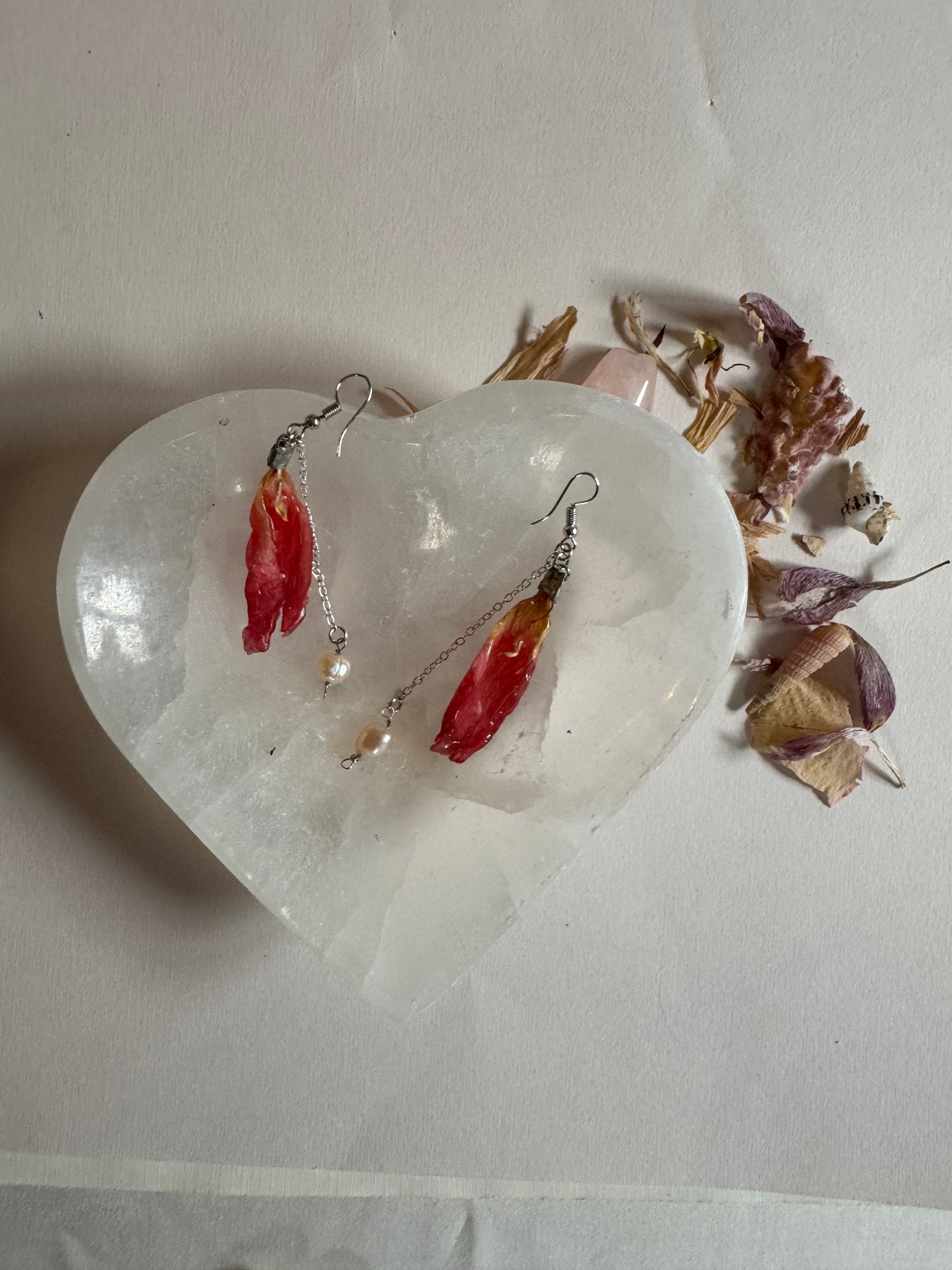 Pink Petal Earrings