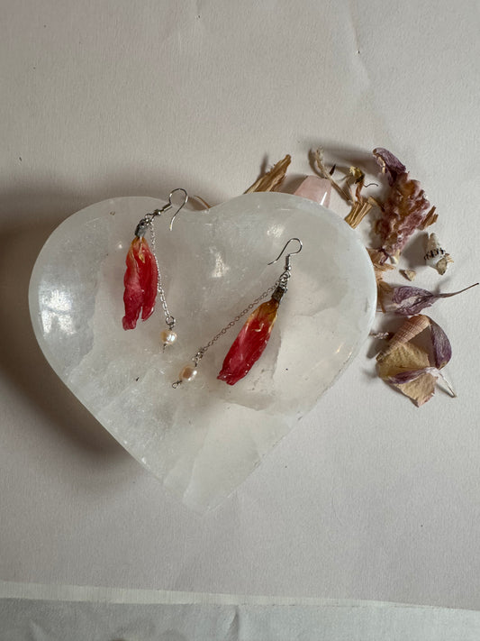 Pink Petal Earrings